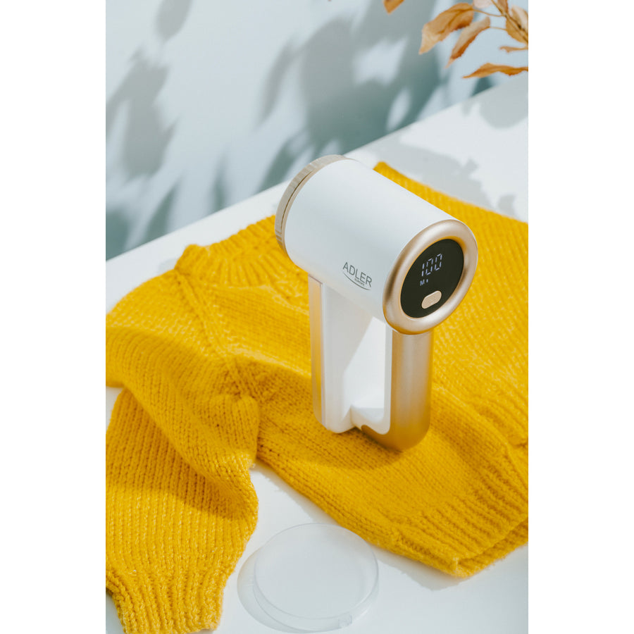 Barbeador de Tecido Adler, Carregamento USB, Visor LCD, 3 Níveis de Velocidade, Escova, AD 9617
