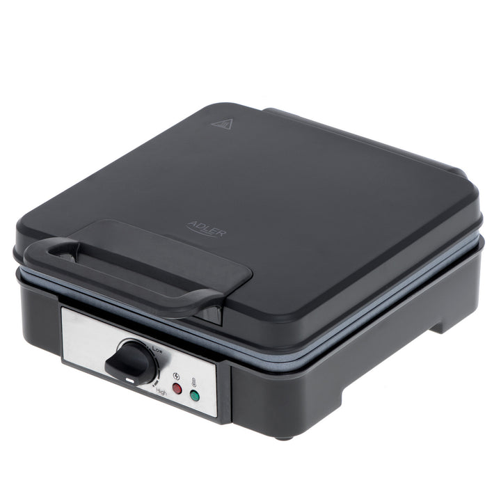 Máquina de waffles Adler, para 4 waffles, controlo de temperatura, 1800 W, AD 3049