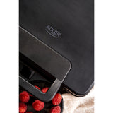 Máquina de waffles Adler, para 4 waffles, controlo de temperatura, 1800 W, AD 3049
