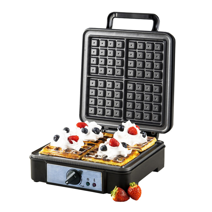 Máquina de waffles Adler, para 4 waffles, controlo de temperatura, 1800 W, AD 3049