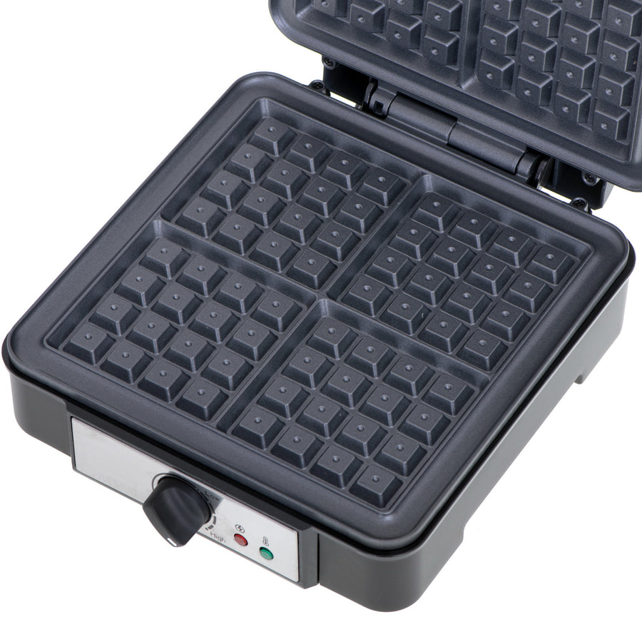 Máquina de waffles Adler, para 4 waffles, controlo de temperatura, 1800 W, AD 3049