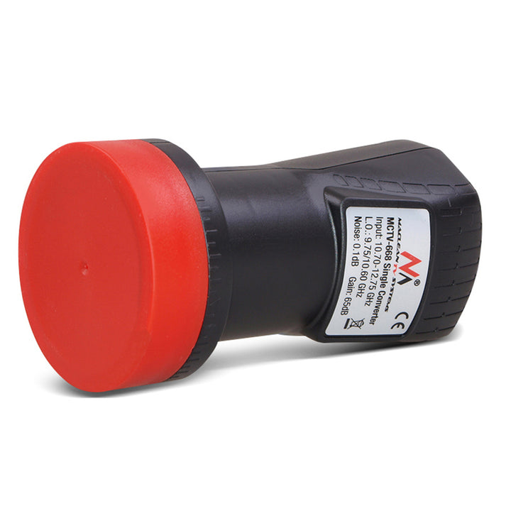 Equipo satélite, antena parabólica de 90 cm, soporte de antena de 40 cm, LNB único, cable de 25 m, enchufes