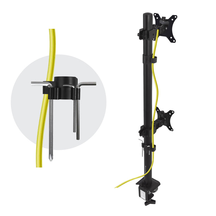 Soporte para monitor Maclean, máx. VESA 100x100, 13-27", 9 kg, MC-966