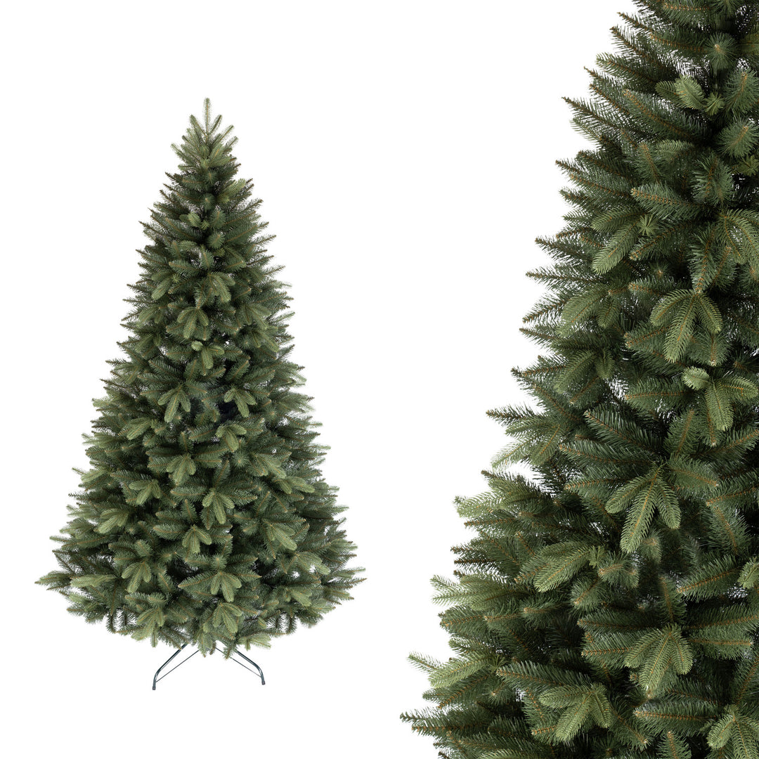 Árbol de Navidad artificial Novatom, Abeto escandinavo, ramas de PE, 220 cm, SSGPE220