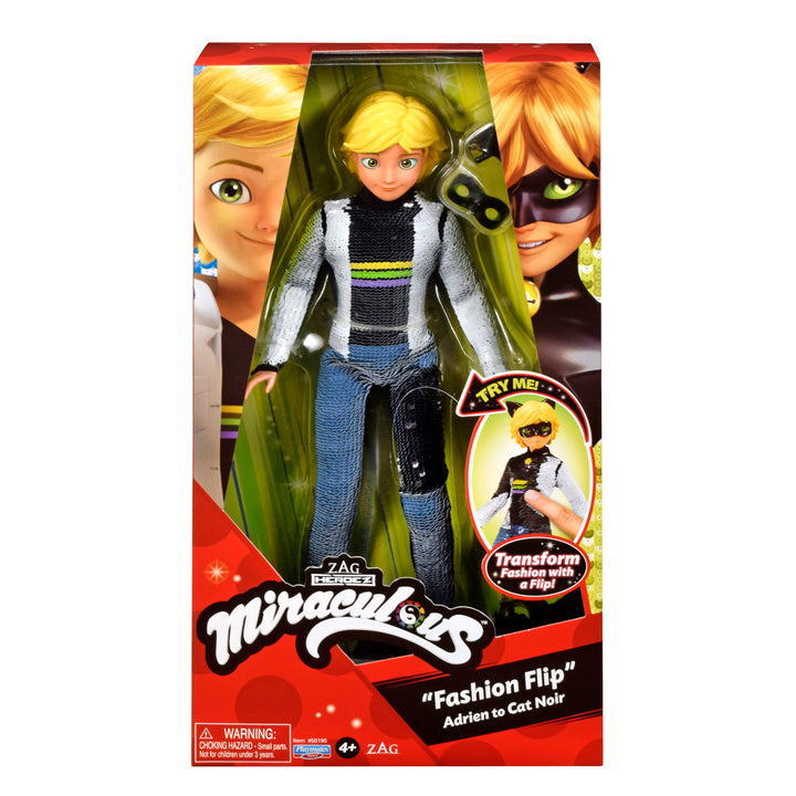 Miraculous: Ladybug and the Black Cat Adrien Fashion Flip Doll