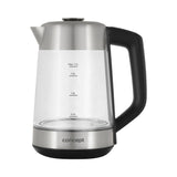 Concept 1.7L hervidor eléctrico de vidrio con control de temperatura y cafetera RK4190
