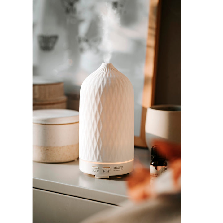 Difusor de aromas ultrasónico Camry CR 7970 3en1, 3 funciones: Aromaterapia, Humidificación suave, Lámparas de estado de ánimo,Frecuencia ultrasónica: 2,4MHz, Capacidad: 100ml, Salida de humidificación: 20-30ml/h