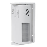 Maclean MCE311 W Dispositivo inalámbrico de señalización de entrada, Sensor PIR, Alcance 8 m, Alimentado por pila de 9 V CC, Volumen superior a 70 dB