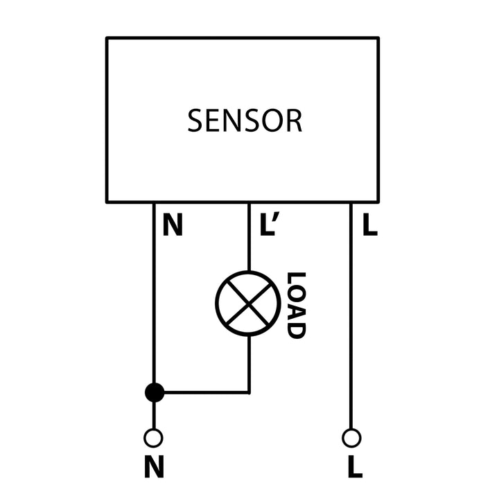 Maclean MCE313 W Sensor PIR de corto alcance, alcance 5-6cm, caja empotrable, carga máx. 1200W