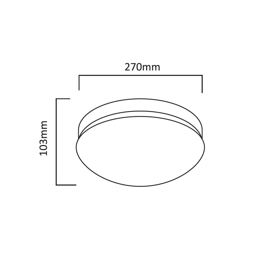 Maclean MCE309 lámpara de techo 1xE27 con sensor, sensor de microondas, difusor de PMMA, carga máx. 25W, IP20