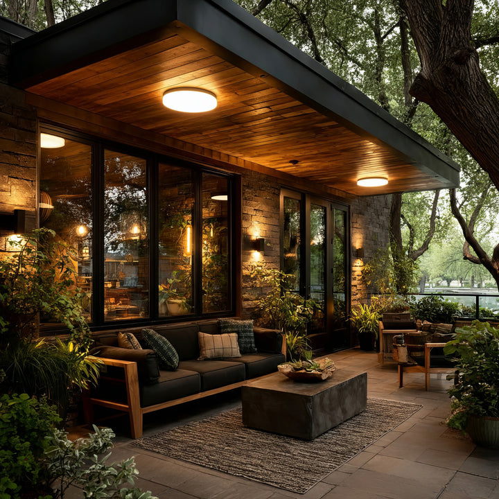 Maclean MCE347 Lámpara LED de techo con sensor, sensor microondas 5,8GHz,4000K, 12W, 950lm, IP44