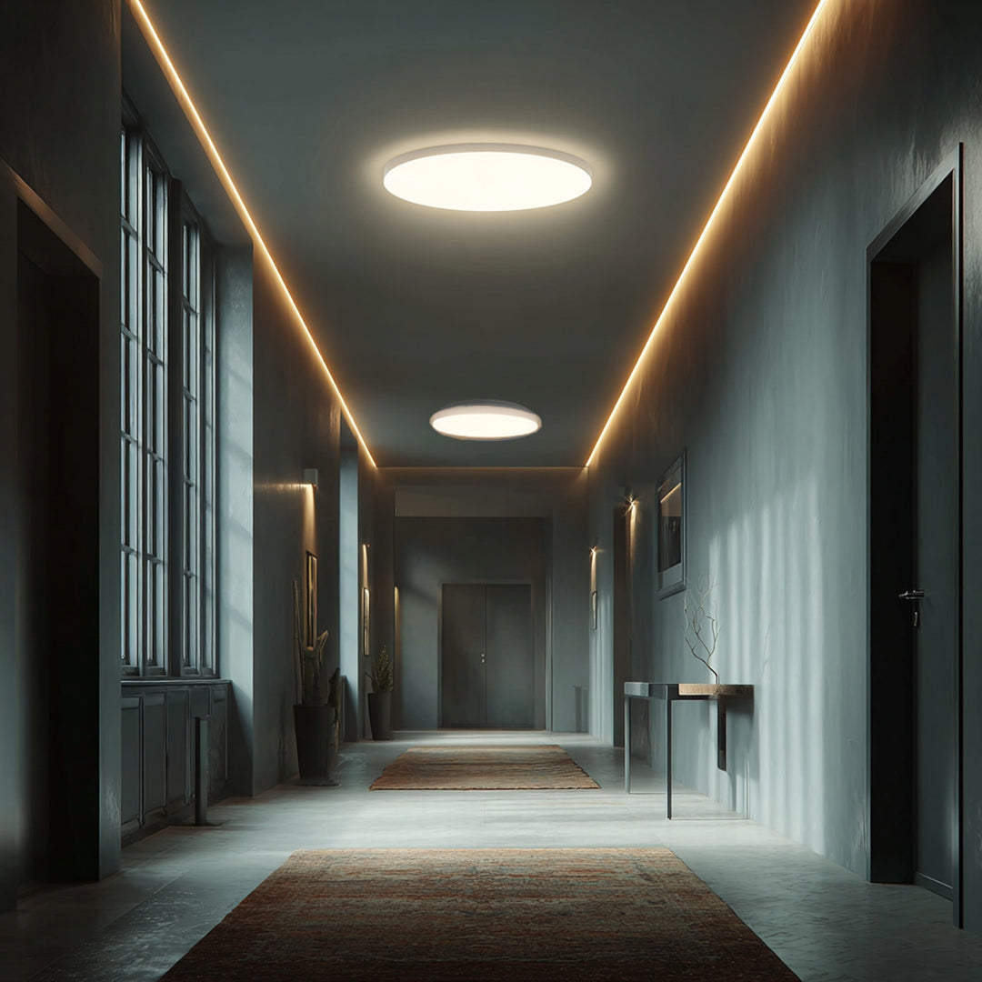 Maclean MCE347 Lámpara LED de techo con sensor, sensor microondas 5,8GHz,4000K, 12W, 950lm, IP44