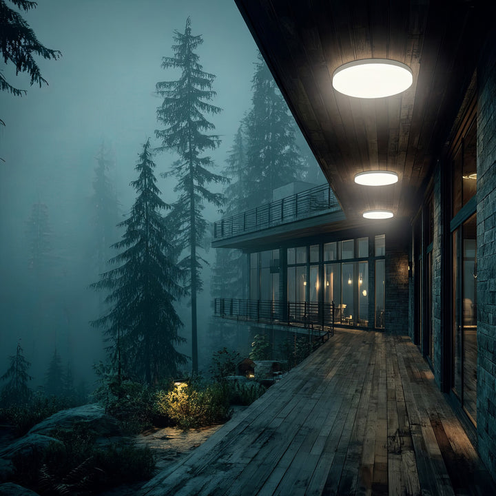 Maclean MCE347 Lámpara LED de techo con sensor, sensor microondas 5,8GHz,4000K, 12W, 950lm, IP44