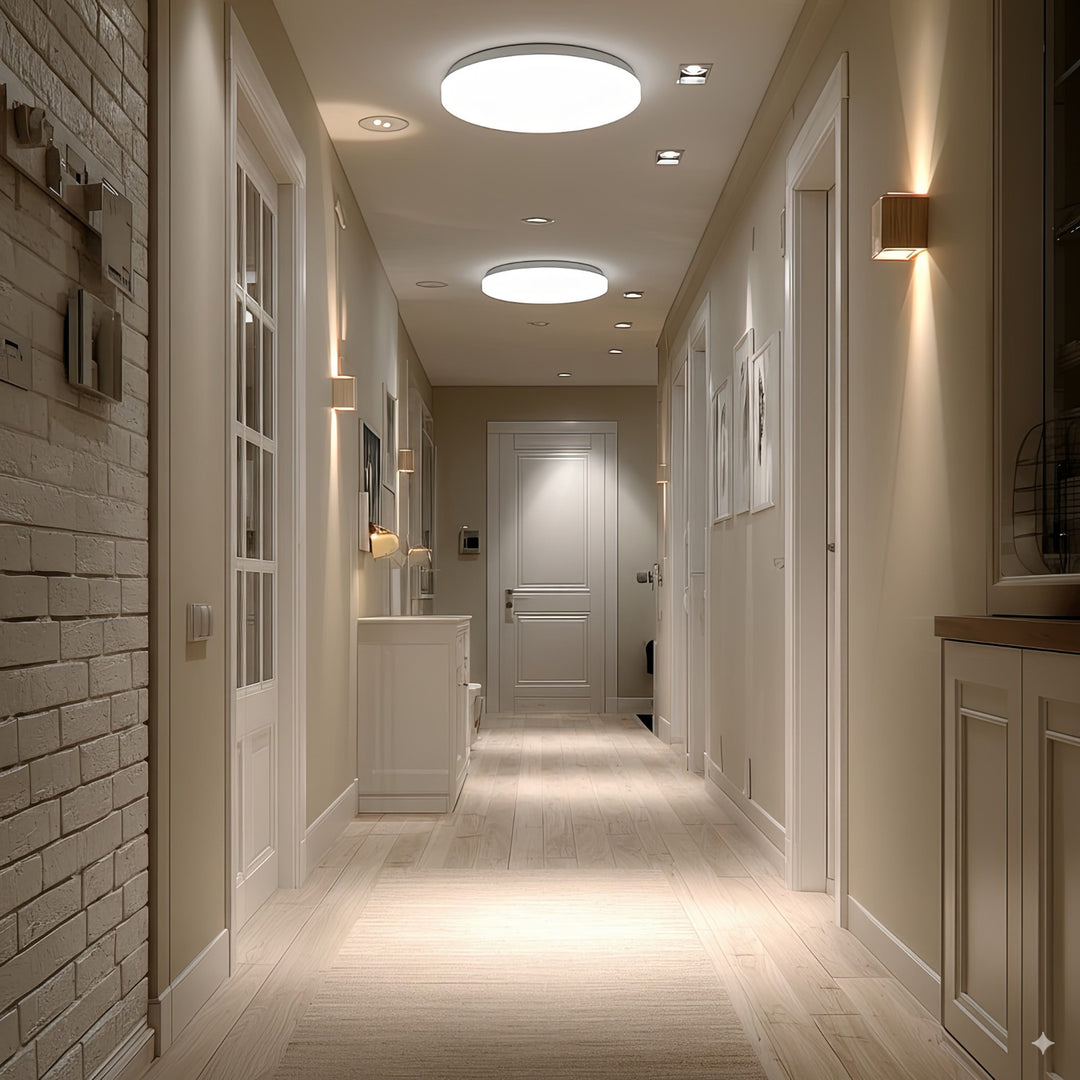 Maclean MCE347 Lámpara LED de techo con sensor, sensor microondas 5,8GHz,4000K, 12W, 950lm, IP44