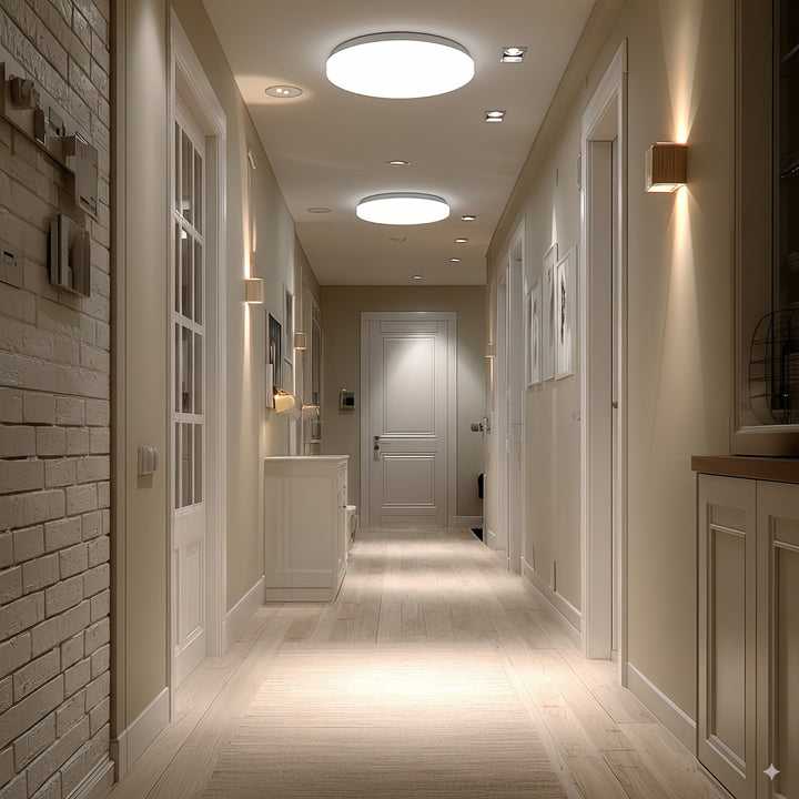 Maclean MCE347 Lámpara LED de techo con sensor, sensor microondas 5,8GHz,4000K, 12W, 950lm, IP44