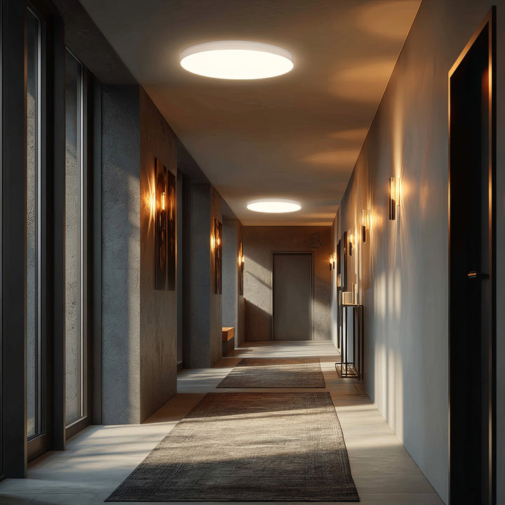 Maclean MCE347 Lámpara LED de techo con sensor, sensor microondas 5,8GHz,4000K, 12W, 950lm, IP44