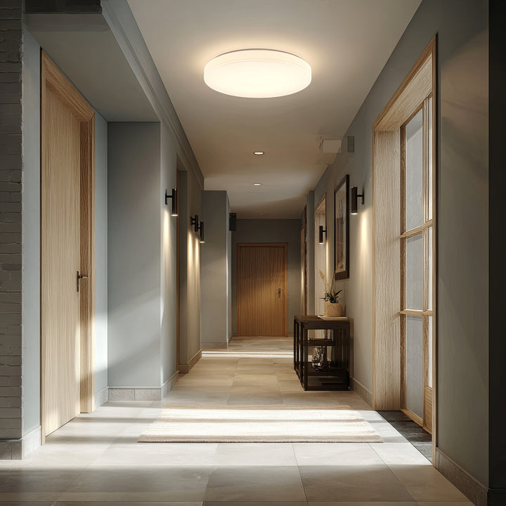 Maclean MCE347 Lámpara LED de techo con sensor, sensor microondas 5,8GHz,4000K, 12W, 950lm, IP44