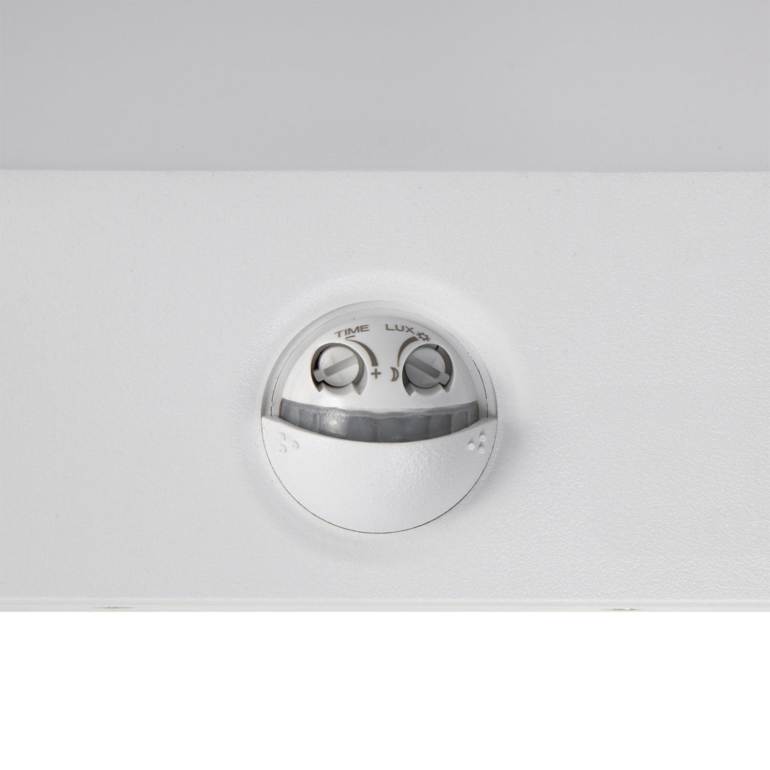 Maclean MCE344 W Lámpara LED con sensor de movimiento, sensor de movimiento PIR, blanco, 15W, IP65, 1560lm, blanco neutro (4000K)