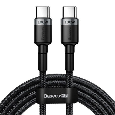 Cable USB-C PD 2.0 200cm Baseus Cafule CATKLF-ALG1 Quick Charge 3.0 5A con soporte de carga rápida de 100W