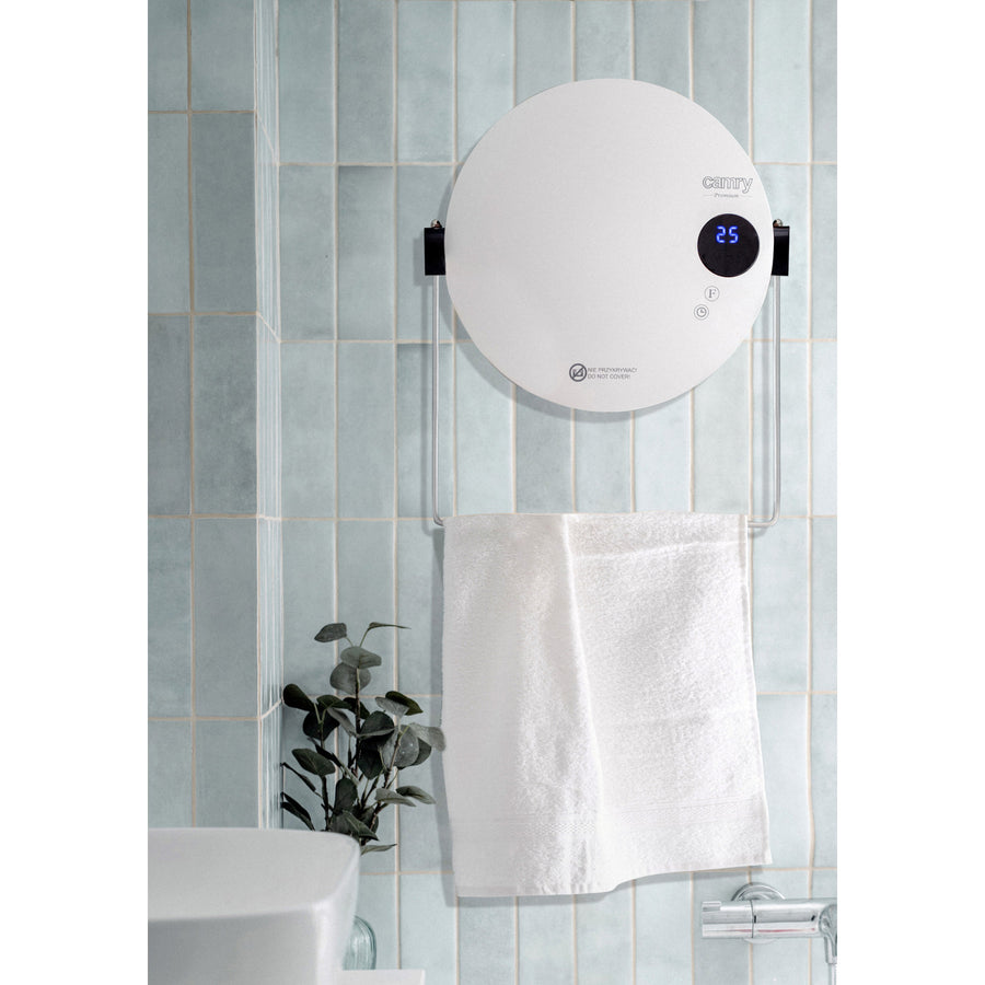 Calefactor de baño Camry, potencia 2000W, 2 niveles de calefacción, pantalla LCD, mando a distancia, CR 7747