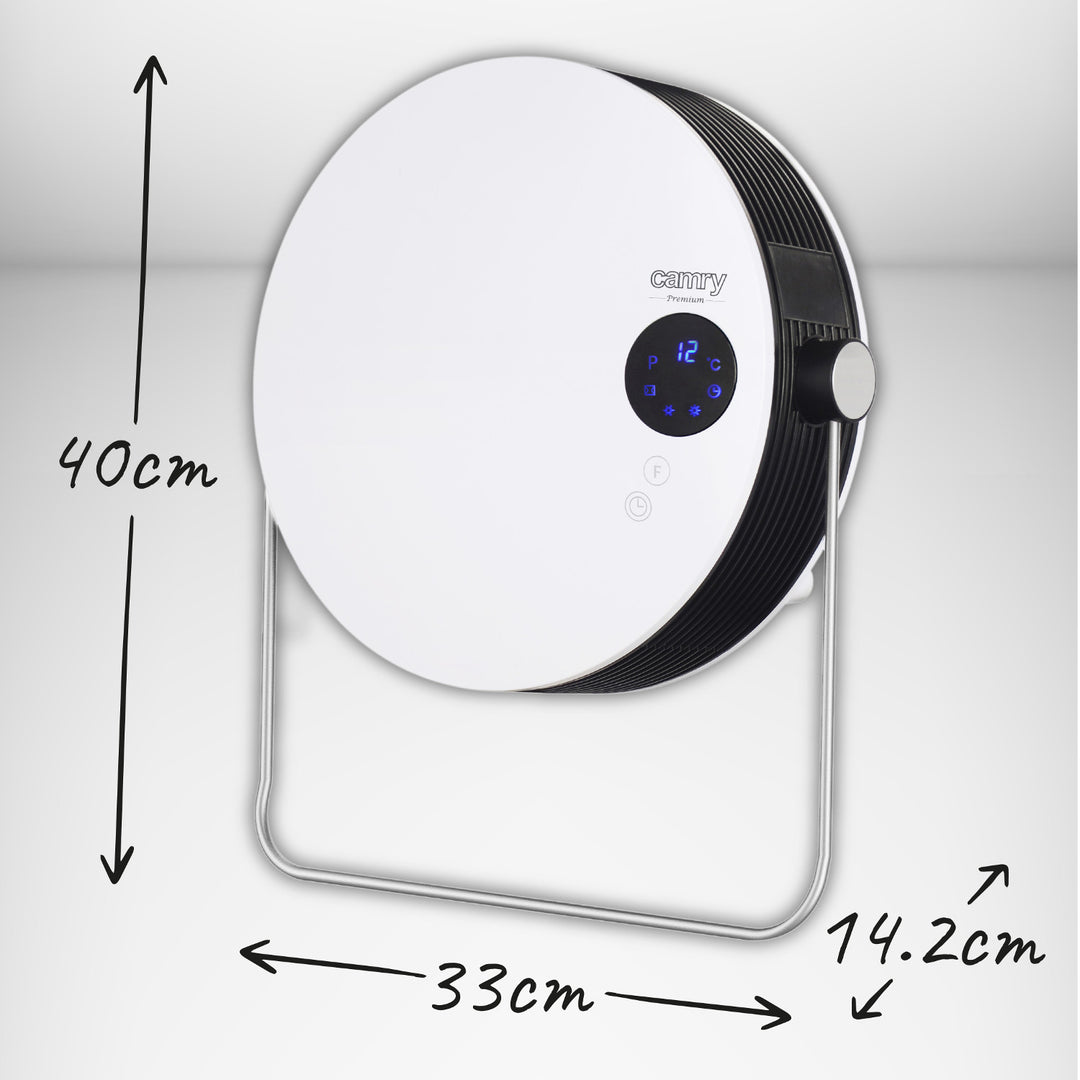 Calefactor de baño Camry, potencia 2000W, 2 niveles de calefacción, pantalla LCD, mando a distancia, CR 7747