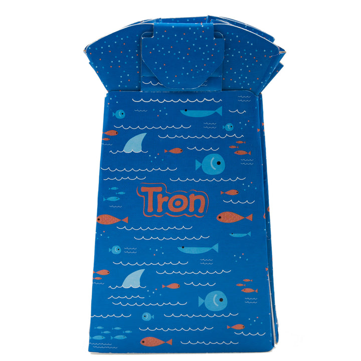 Cuna de viaje Promedix,125x65x74cm, azul, ruedas, funda protectora, PR-803B + Orinal desechable Tron fish 10pcs