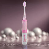 SEAGO Cepillo Dental Sónico Infantil, Color Rosa, 1xAA 1,5V (no incluido), 3 Puntas de Repuesto, SG-977 Rosa