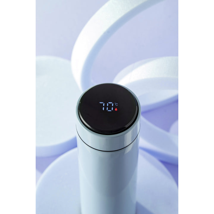 Termo Adler, pantalla táctil LED, capacidad 473 ml, color azul, AD 4506