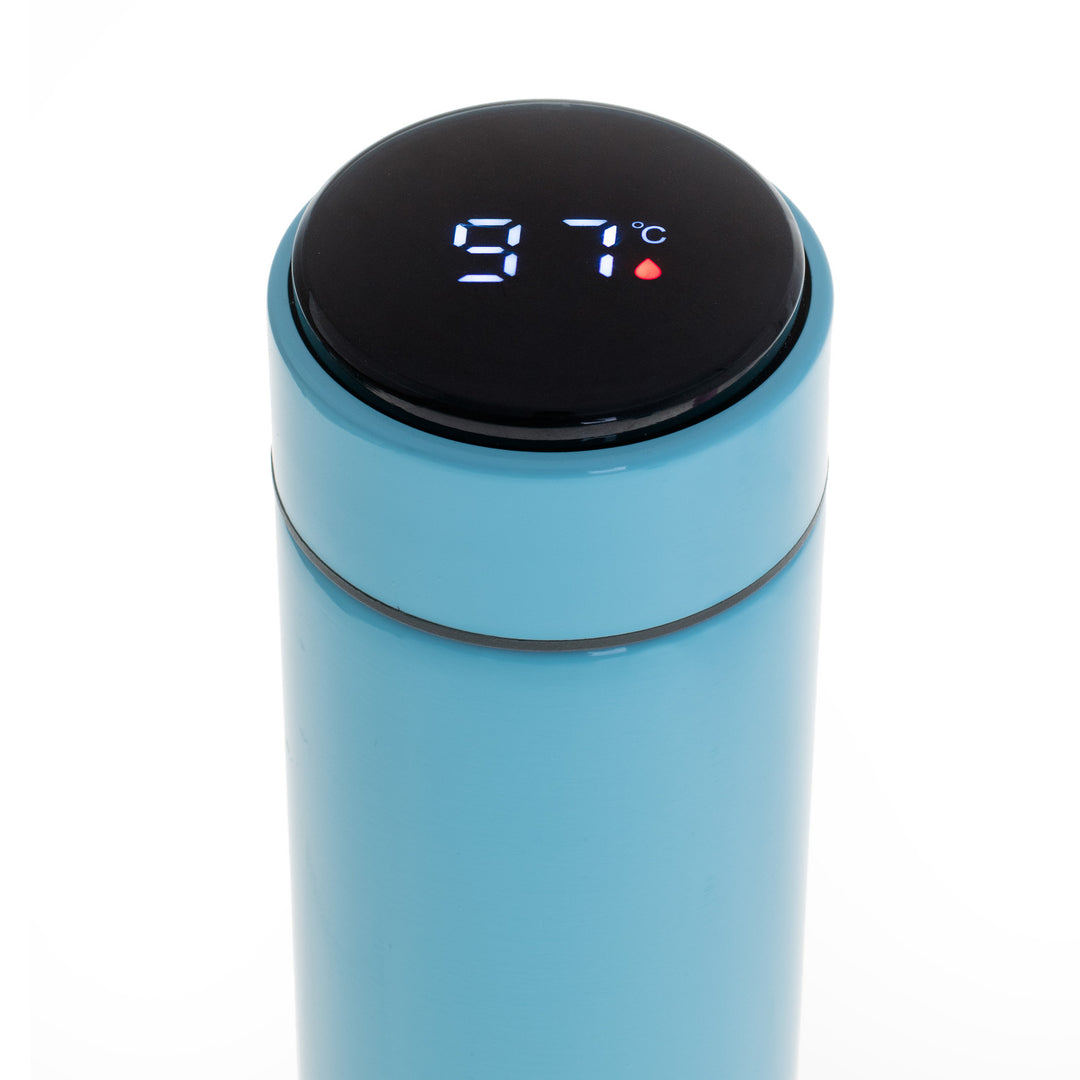 Termo Adler, pantalla táctil LED, capacidad 473 ml, color azul, AD 4506