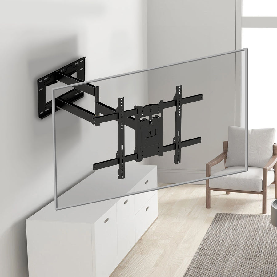 Maclean MC-985 Soporte de TV, VESA máx. 600x400, 37-80", 45kg, brazo largo 915mm