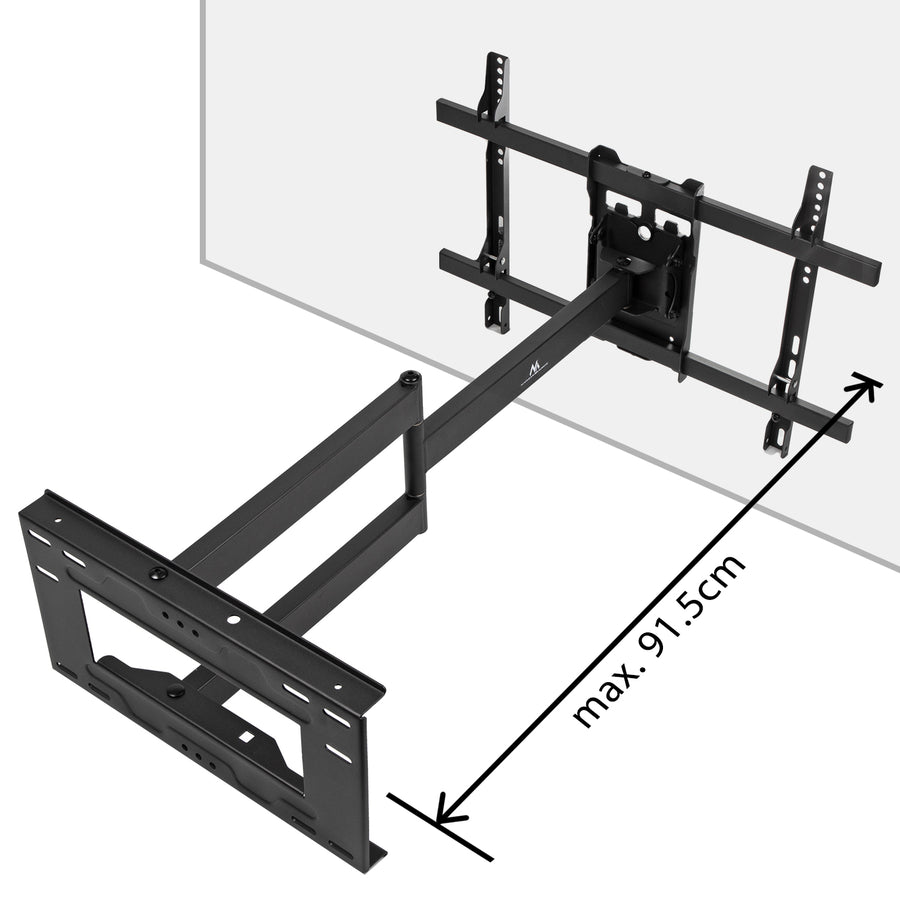 Maclean MC-985 Soporte de TV, VESA máx. 600x400, 37-80", 45kg, brazo largo 915mm