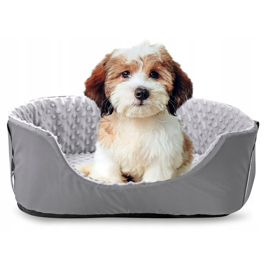 KingDog Minky Pet Carrier 50x40cm, Assento de Transporte, Cinza