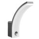 Maclean MCE512 GR Aplique LED con Sensor de Movimiento y Crepuscular, Iluminación de Pared para Interior y Exterior, Lámpara 20W, IP65 Resistente al Agua, 2000lm, Blanco Neutro 4000K