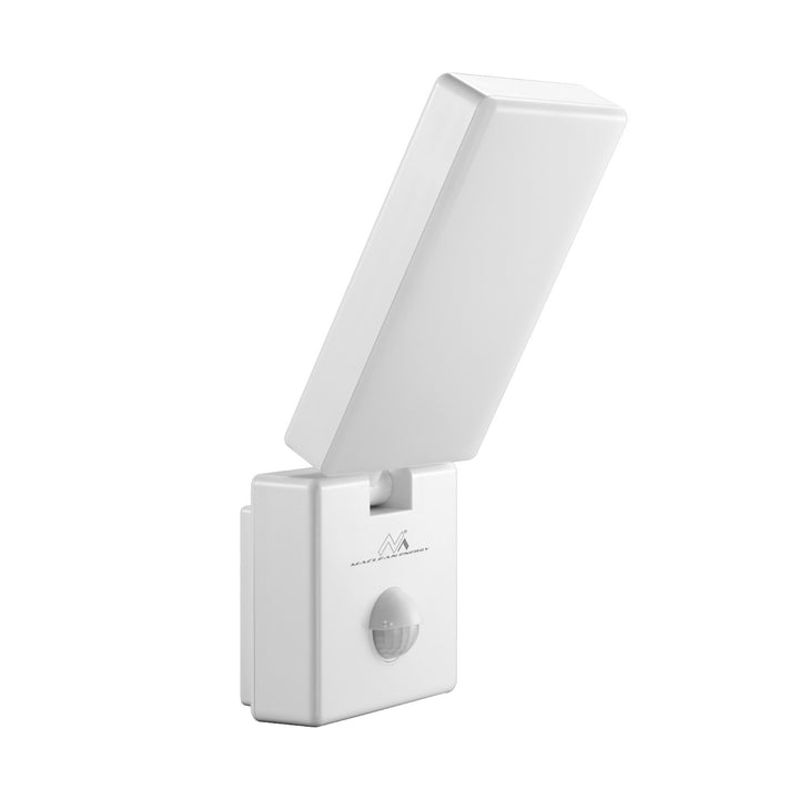 Maclean MCE516 W Lámpara LED con Sensor de Movimiento y Crepuscular, Iluminación de Pared para Exterior, 10W, 800lm, Blanco Neutro 4000K, IP65 Resistente al Agua