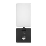 Maclean MCE516 B Luz LED com sensor de movimento e crepúsculo, luminária de parede exterior, 10 W, 800 lm, branco neutro 4000 K, à prova de água IP65