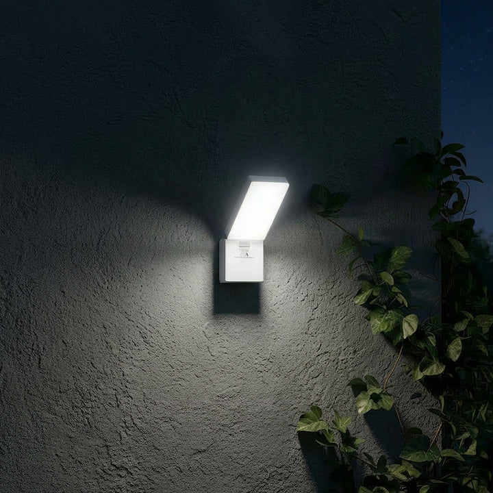 Luminária de parede LED Maclean MCE514 W, iluminação de parede exterior, 10 W, 700 lm, branco neutro 4000 K, à prova de água IP65