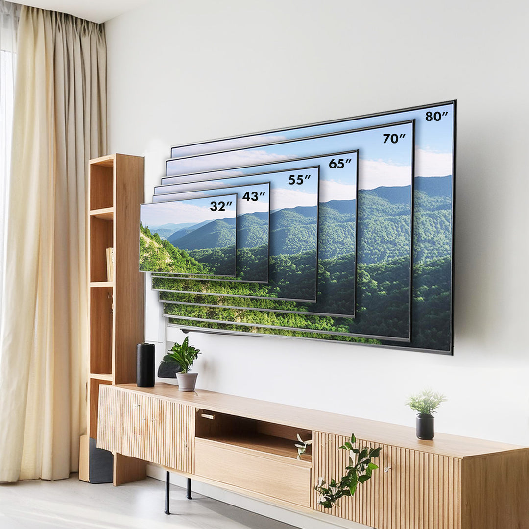 Maclean MC-413 Soporte para TV, Soporte de Pared para Pantallas 32-80", VESA máx. 600x400, Carga máx. 45kg, Ajuste de Inclinación +0°~-10°