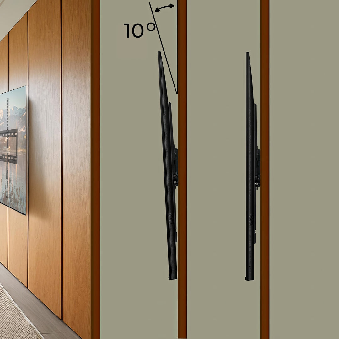 Maclean MC-413 Soporte para TV, Soporte de Pared para Pantallas 32-80", VESA máx. 600x400, Carga máx. 45kg, Ajuste de Inclinación +0°~-10°