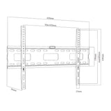 Suporte de parede para TV Maclean MC-419 para ecrãs de 32 a 100 polegadas, VESA máx. 600x400, carga máxima de 80 kg