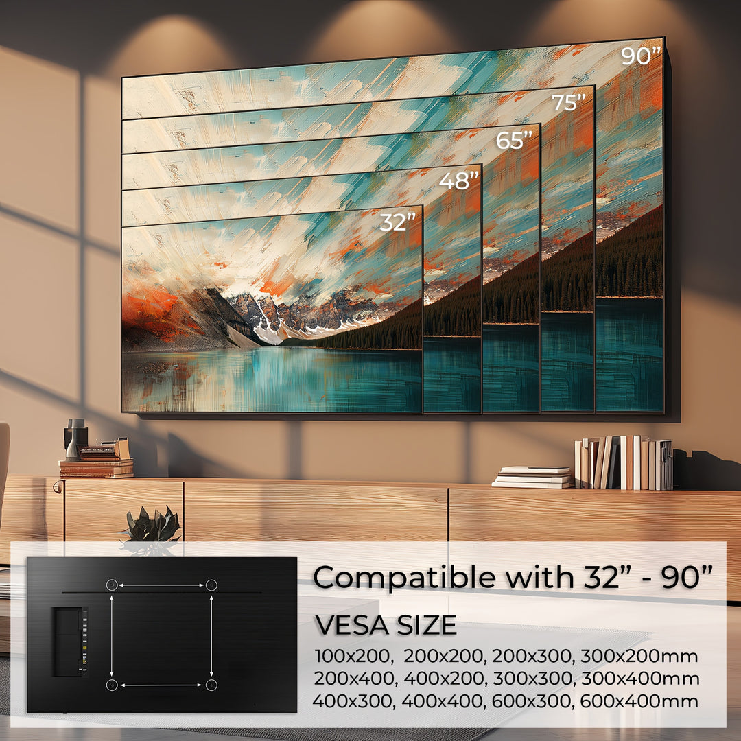 Maclean MC-421 Soporte de TV, Soporte de Pared para Pantallas de 32-90", VESA máx. 600x400, Carga máx. 80kg, Ajuste de Inclinación +15°~-15°