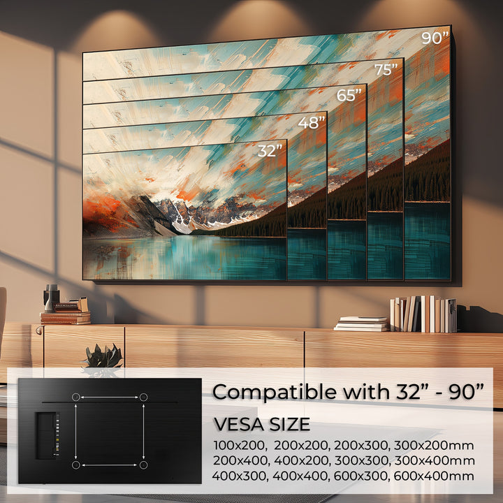 Maclean MC-421 Soporte de TV, Soporte de Pared para Pantallas de 32-90", VESA máx. 600x400, Carga máx. 80kg, Ajuste de Inclinación +15°~-15°