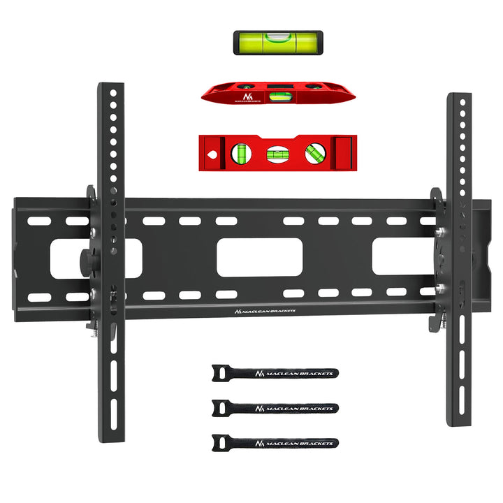 Maclean MC-421 Soporte de TV, Soporte de Pared para Pantallas de 32-90", VESA máx. 600x400, Carga máx. 80kg, Ajuste de Inclinación +15°~-15°