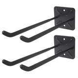 Maclean MC-436 Conjunto de 2 suportes de parede para ferramentas, pneus, rodas, escadas, bicicletas, material em aço, carga máxima de 70 kg