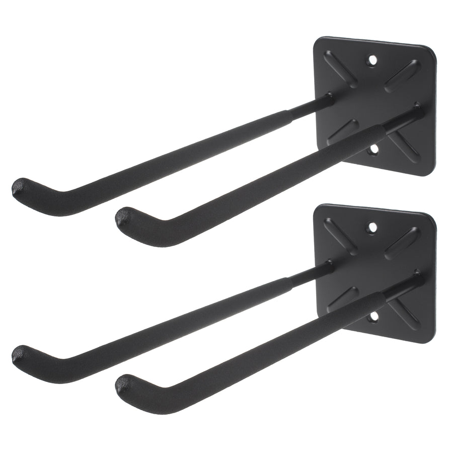 Maclean MC-436 Conjunto de 2 suportes de parede para ferramentas, pneus, rodas, escadas, bicicletas, material em aço, carga máxima de 70 kg