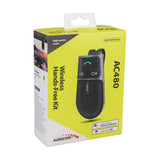 Kit mãos-livres para automóvel Audiocore AC480 | Compatível com Siri e Google Assistant | Bluetooth 5.0 | Ligação automática, orientação por voz, A2DP, reconexão automática, potência de altifalante de 2 W