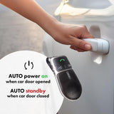 Kit mãos-livres para automóvel Audiocore AC480 | Compatível com Siri e Google Assistant | Bluetooth 5.0 | Ligação automática, orientação por voz, A2DP, reconexão automática, potência de altifalante de 2 W