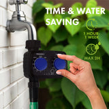 Controlador de riego electrónico GreenBlue, programador, fuente de alimentación 2x 1,5V AA, GB391