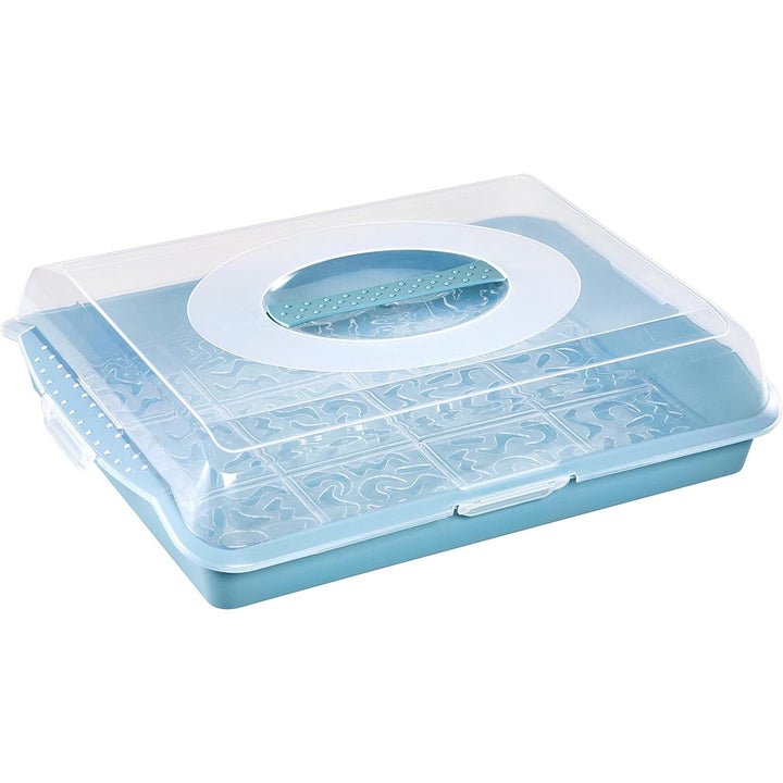 Keeeper Party Butler Recipiente para tartas 45x35x11cm, Color azul