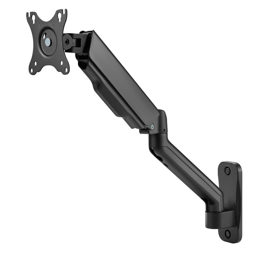 Suporte de parede universal para monitor Maclean MC-332 com dois braços | Ecrãs planos e curvos de 17 a 32 pol. | VESA 75x75 e 100x100 | Giratório, inclinável | Carga máxima de 9 kg