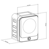 Secadora eléctrica de tambor GreenBlue con capacidad para 3 kg